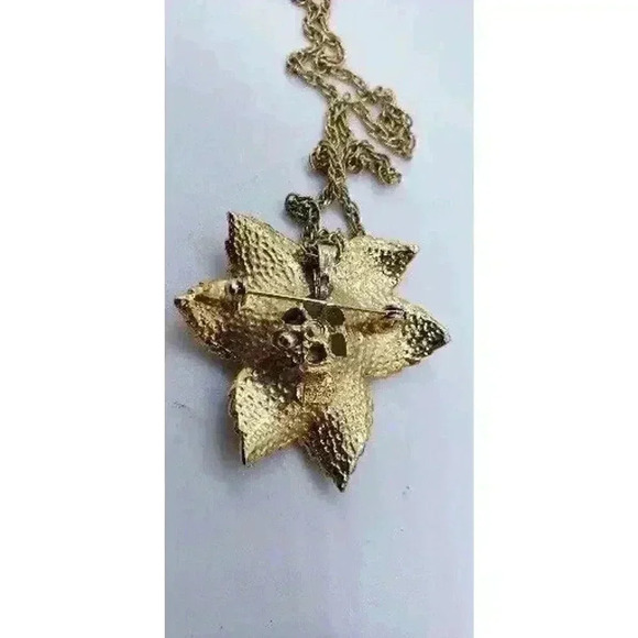 Vtg Judy Lee 3D Rose & Crystal Necklace 1950s Love Song catalog pc - Picture 7 of 11